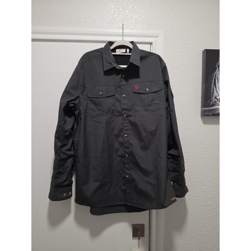 Fjallraven Singi Trekking Shirt LS Men XLarge Black G-1000 Outdoor
